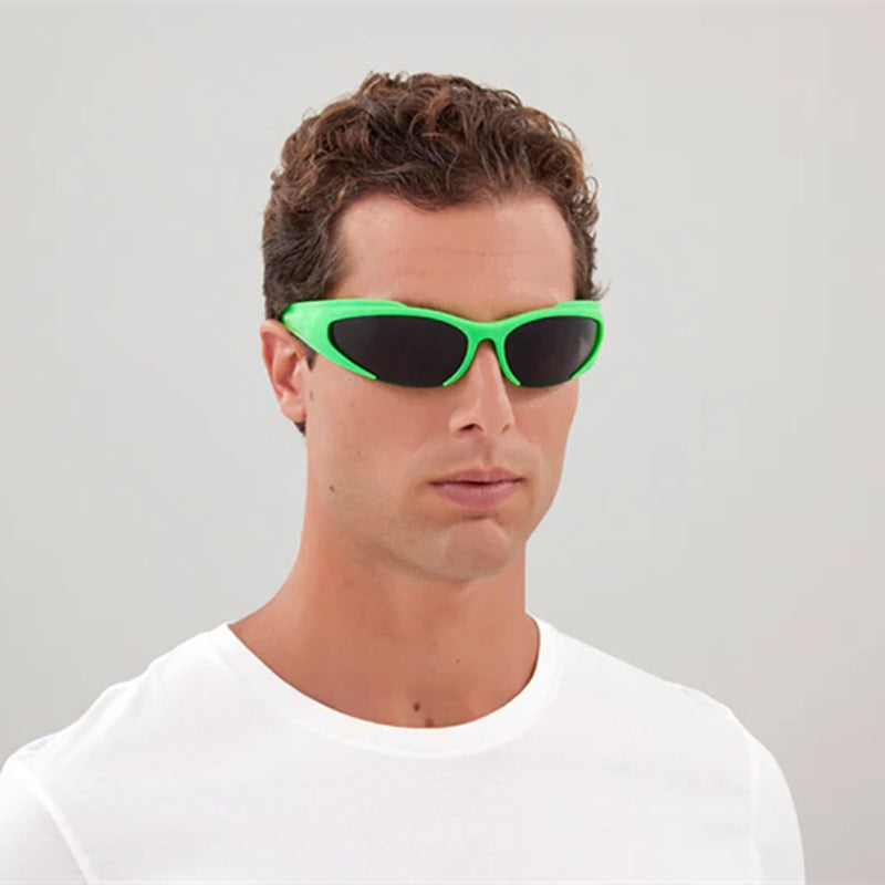 European and American Sports Windproof Cycling Sunglasses for Men and Women Sun Protection Personality Y2K Millennium Sunglasses Glasses Glasses - 图片 6