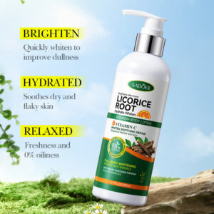 Licorice VC Body Lotion260gSADOER Whitening, hydrating, moisturizing skin care cross-border wholesale
