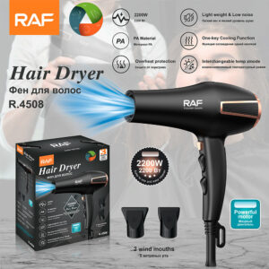 RAF European Standard Household Hotel Hair Dryer2200W Hot and Cold Air Hair Dryer High Power Electric Hair Dryer4508