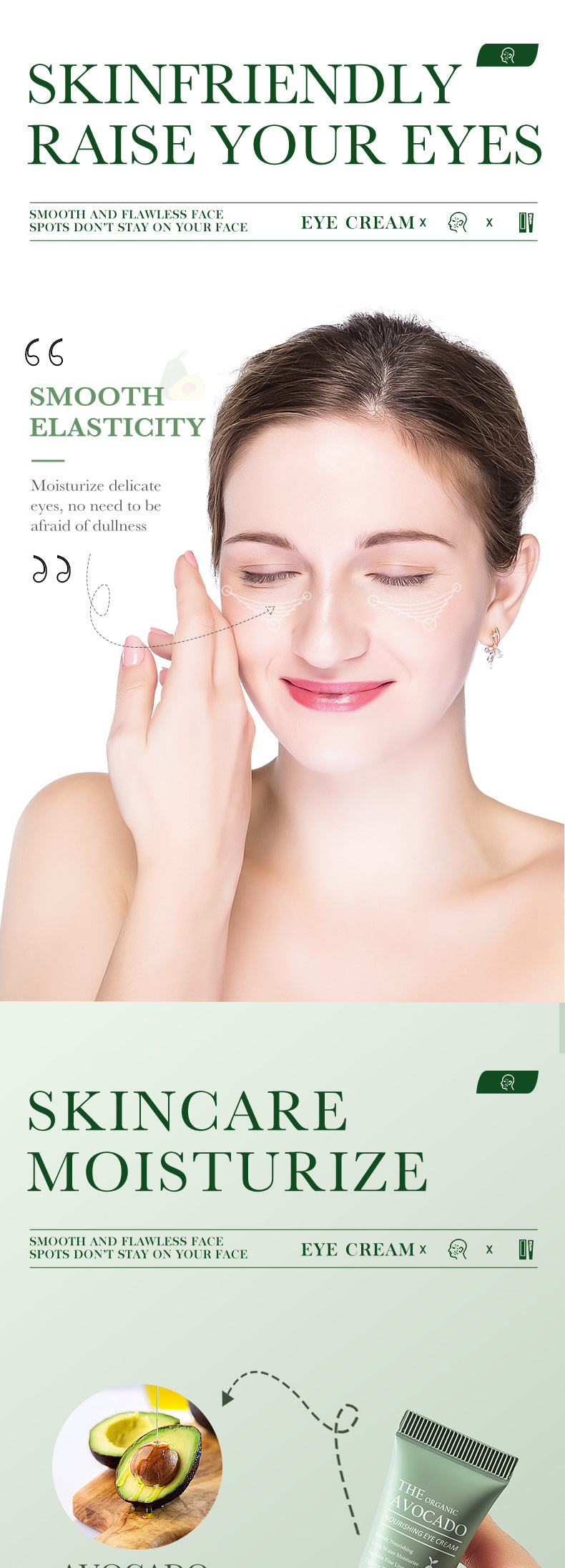 Avocado Skincare Set SADOER Cleansing, moisturizing and moisturizing six-piece set foreign trade wholesale - 图片 66