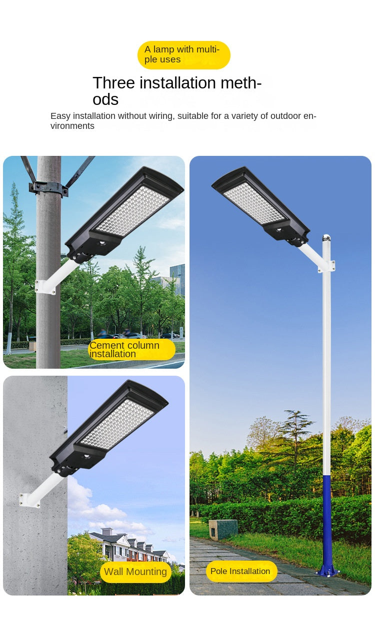 Wholesale Integrated LED Solar Street Light Human Induction New Rural Household Outdoor Garden Lamp ABS Body IP65 for Road - 图片 14