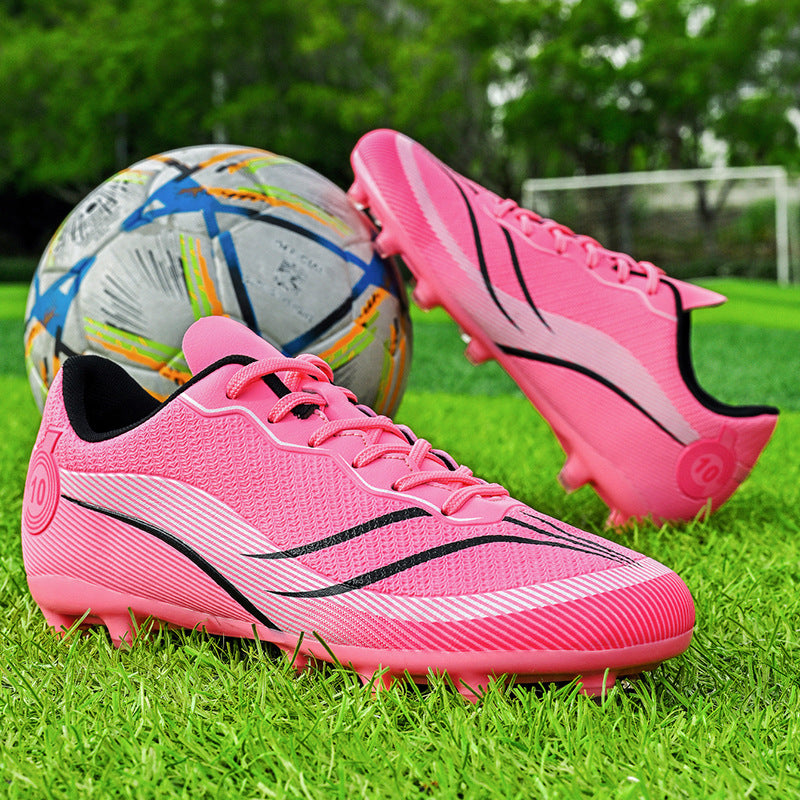 New professional football shoes for men and women teenagers TF Broken Nail AG Long Spike Lightweight Wear-Resistant Competition Training Shoes - 图片 6