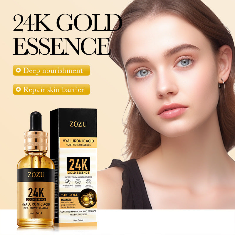 24K Gold Essence ZOZU Hyaluronic acid moisturizing and hydrating skincare wholesale for trade - 图片 4