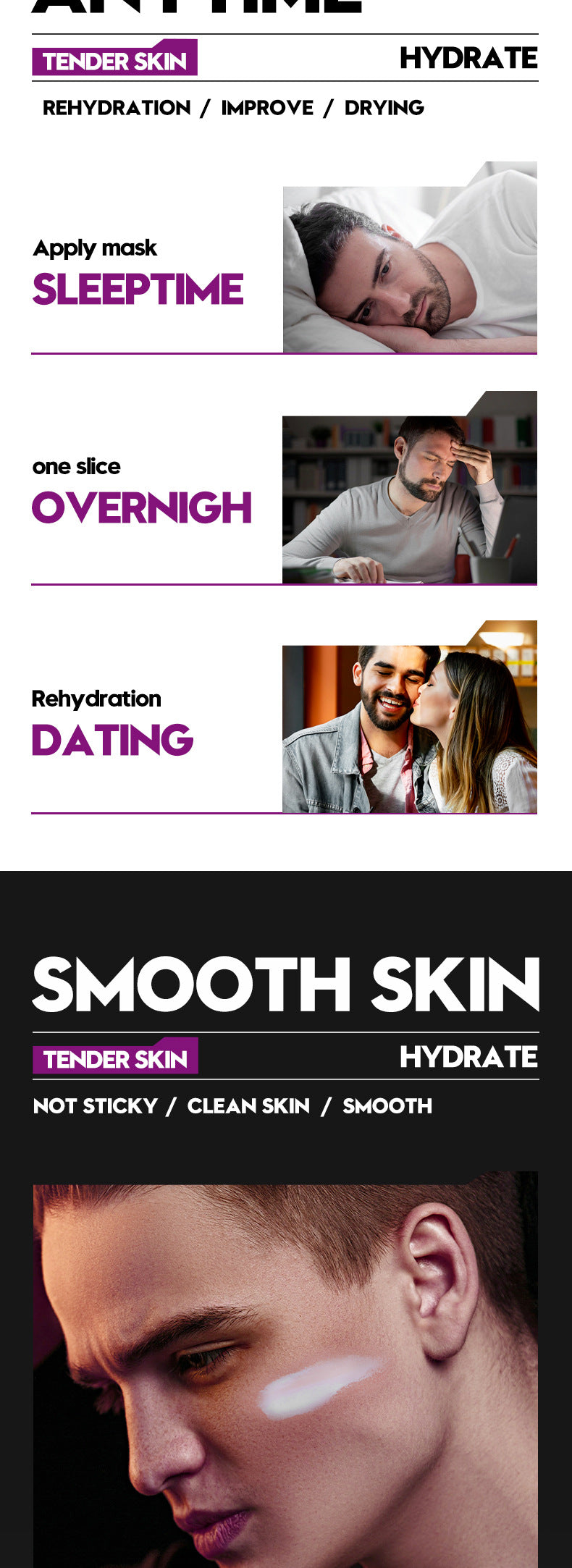 Men's lotion SADOER Cool and Refreshing Men's Vaseline Hydrating Toner Lotion Cross-Border Wholesale - 图片 12