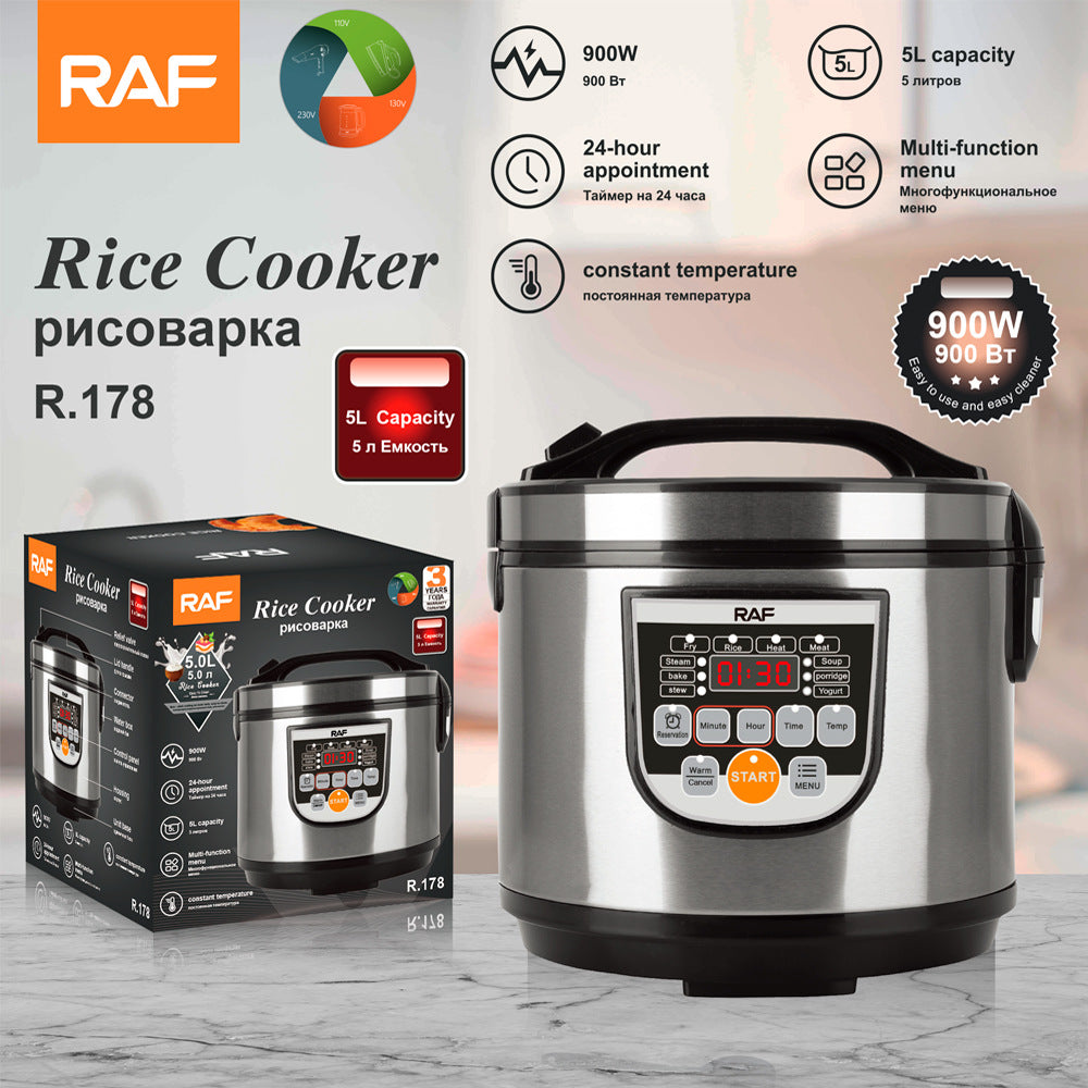 RAF European and American Standard English Smart Rice Cooker for Export5L Intelligent multifunctional rice cooker large capacity rice cooker - 图片 11