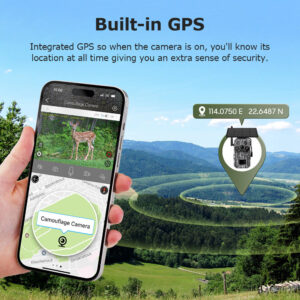 Camouflage Outdoor Forest Solar4G Camera GPS Positioning Outdoor Detection Night Vision Animal Detection Camera