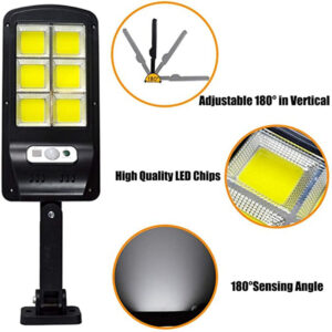 Specially designed for outdoor use120COB Solar Human Body Sensing Street Light Outdoor Waterproof Wall Light LED Garden lamp