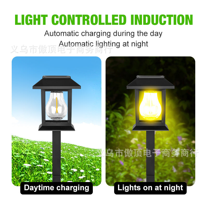 New Solar Lawn Light Outdoor Automatic Sensor Tungsten Lamp Garden Decoration Ground Plug Courtyard Landscape House Light - 图片 21