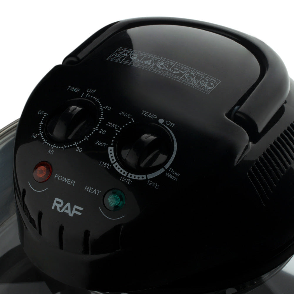 RAF European Standard Air Fryer12L Large Capacity Multi-Functional Visual Electric Fryer Household Glass 8-in-1 - 图片 19