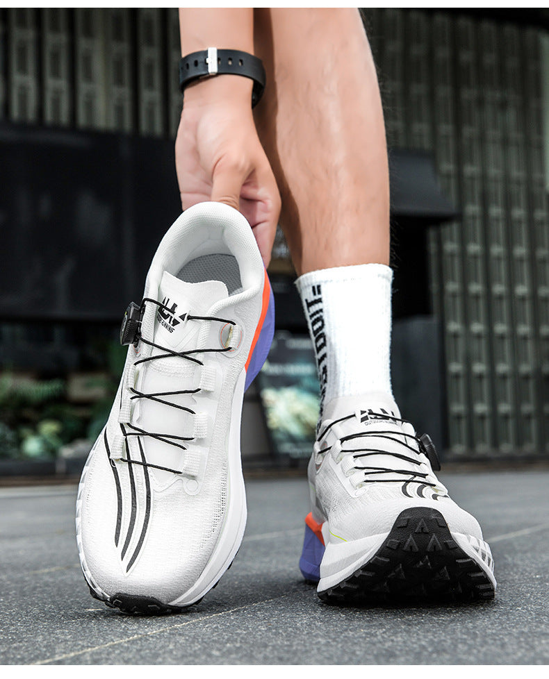 Full Palm Carbon Plate Sports Running Shoes Double Layer Popcorn Outdoor Trail Running Shoes Marathon Men's and Women's Shoes - 图片 24