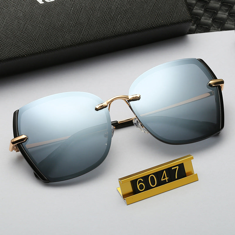 Polarized Driving Anti-Glare Sunglasses for Women Fashionable Internet Celebrity Style Frameless Sunglasses Trendy Korean Version Sunglasses - 图片 18