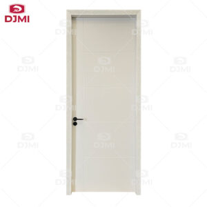 American Style White Primed Panel Design Solid Wood Door  Interior Solid Core Shaker Style Room Doors for Residential Apartment