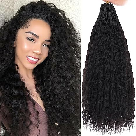 Cross-border European and American Wigs Two-strand Braids Brazilian Small Braids Micro Brazilian Kinky Curly - 图片 6