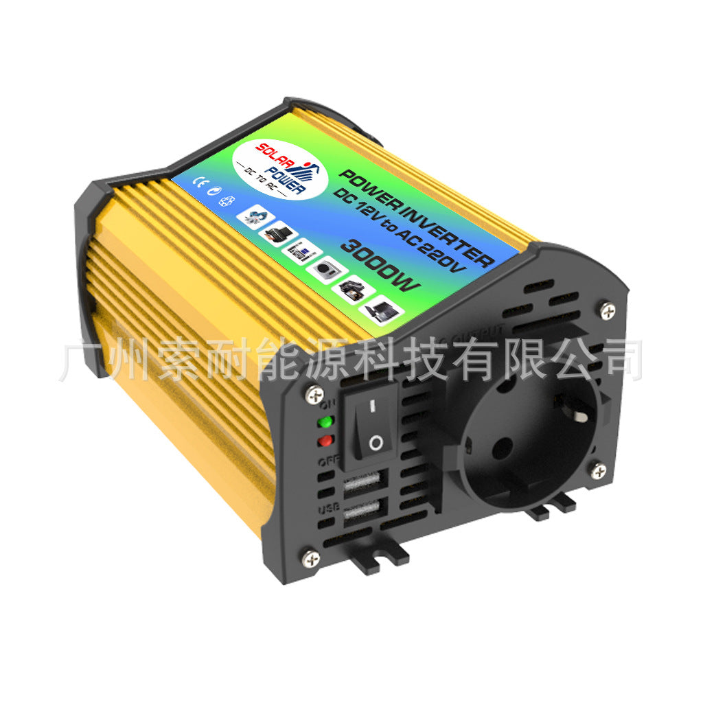 300W Vehicle Inverter12V Turn110V220V Double USB Platform car power inverter - 图片 7