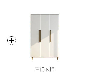 Factory Direct Supply Economical Rental Wardrobe Storage Simple Combination Two-Door Three-Door Panel Storage Apartment Wardrobe - 图片 12