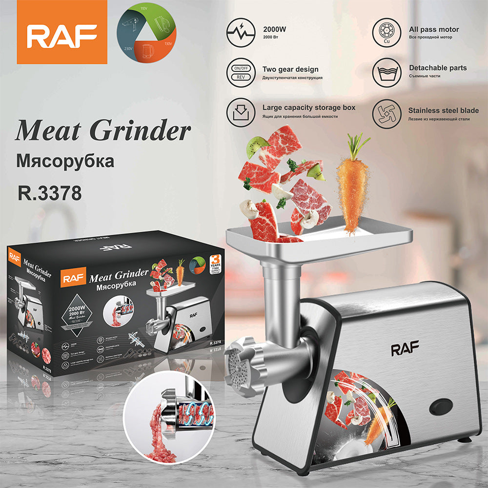 【Exclusive for 】Commercial Electric Meat Grinder Chicken Bone Grinder Meat Mincer Sausage Stuffer Meat Mixer - 图片 11