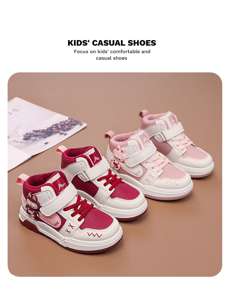 Fashion Doll Labubu Girls' Shoes Princess Shoes2025New Autumn Children's Soft Sole Casual Sports Shoes - 图片 8