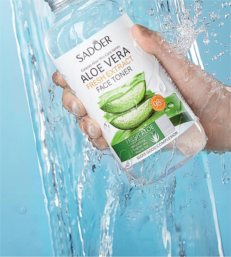 Aloe Vera Skincare Set SADOER Cleansing, hydrating, moisturizing, and nourishing foreign trade manufacturer wholesale - 图片 43