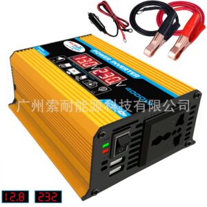 Tang Dynasty Second Generation Car Inverter300W 12V Turn110V 220V Voltage Display Export inverter