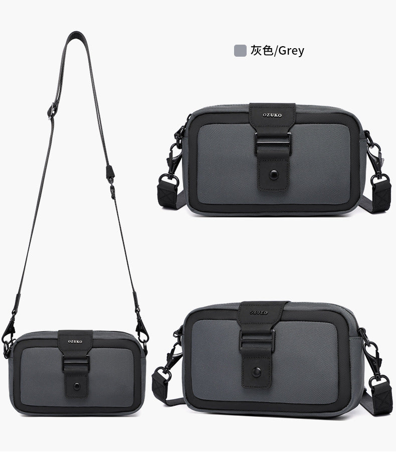 Men's Crossbody Bag High-End Single Shoulder Bag Portable Small Bag Waterproof Oxford Cloth Mini Men's Bag Trendy Style - 图片 28