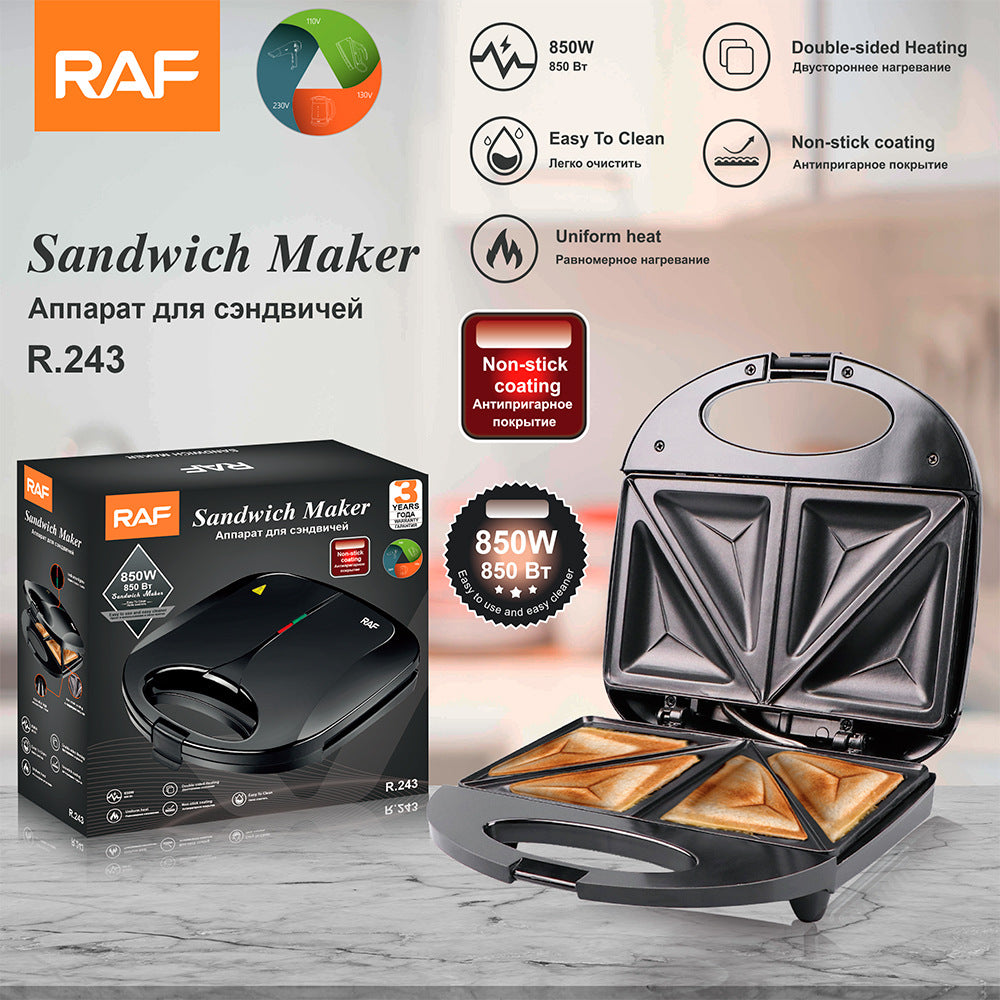 Household Fully Automatic Sandwich Maker Heating Toast Double-sided Breakfast Machine Multifunctional Light Food Bread Maker - 图片 10