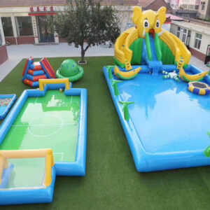 Inflatable Castle Children's Playground Water Pool Slide Manufacturer Ice and Snow World Inflatable Swimming Pool Water Park