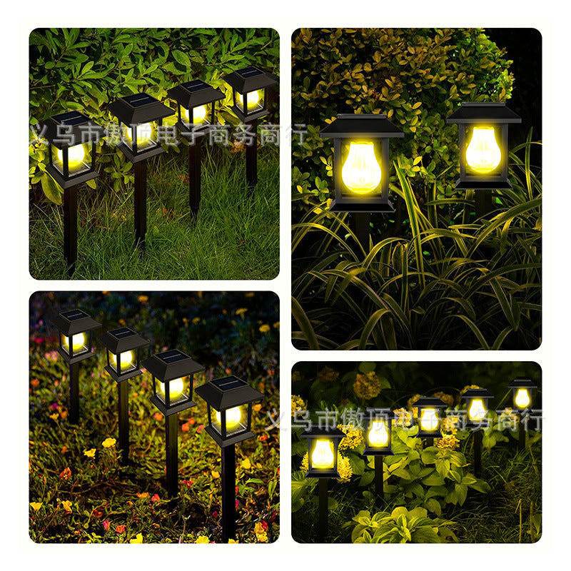 New Solar Lawn Light Outdoor Automatic Sensor Tungsten Lamp Garden Decoration Ground Plug Courtyard Landscape House Light - 图片 23