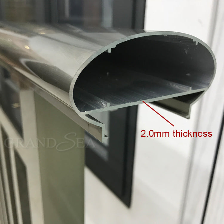 Powder Coated 2.0mm Thickness Aluminum Stair Railing - 图片 10