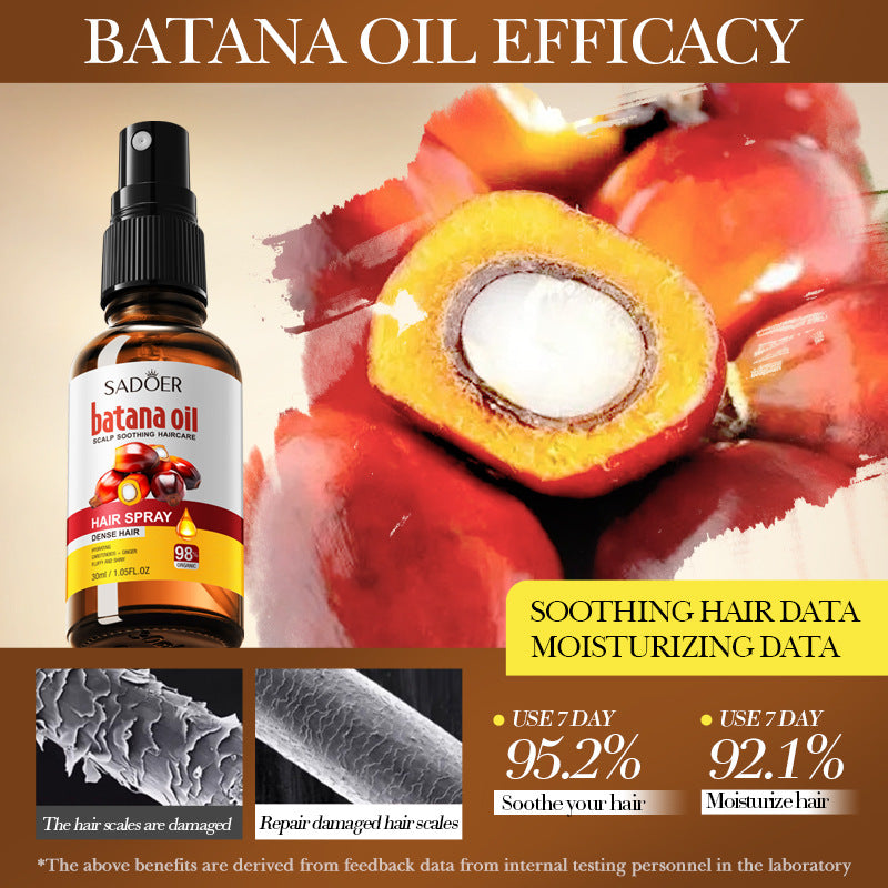 Batahana Hair Care Essential Oil Spray SADOER Soothing and Smooth Hair Conditioner Cross-Border Wholesale - 图片 3