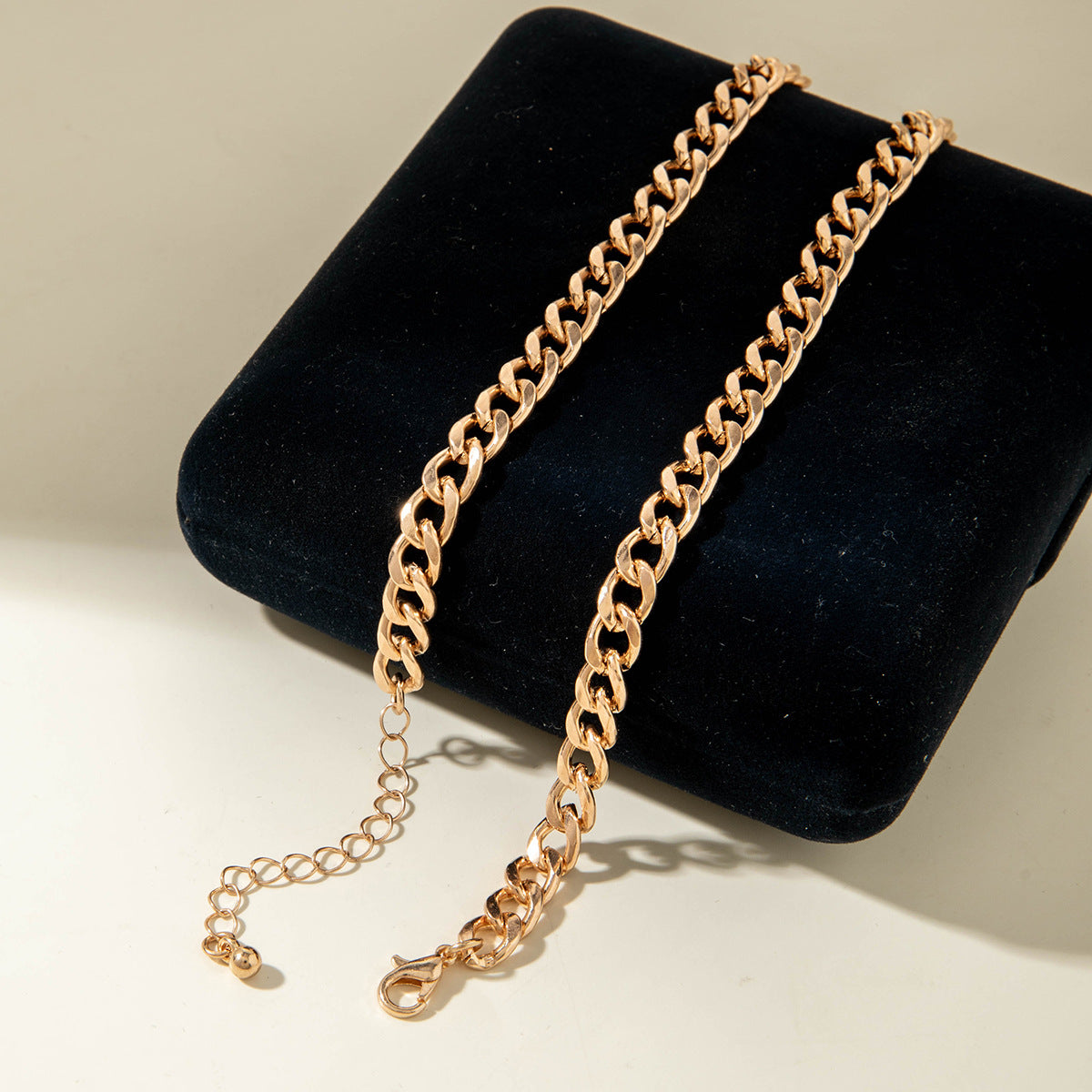 European and American Ornament Fashion Hip-Hop Short Thick Chain Geometric Necklace Metal Exaggerated Necklace - 图片 52