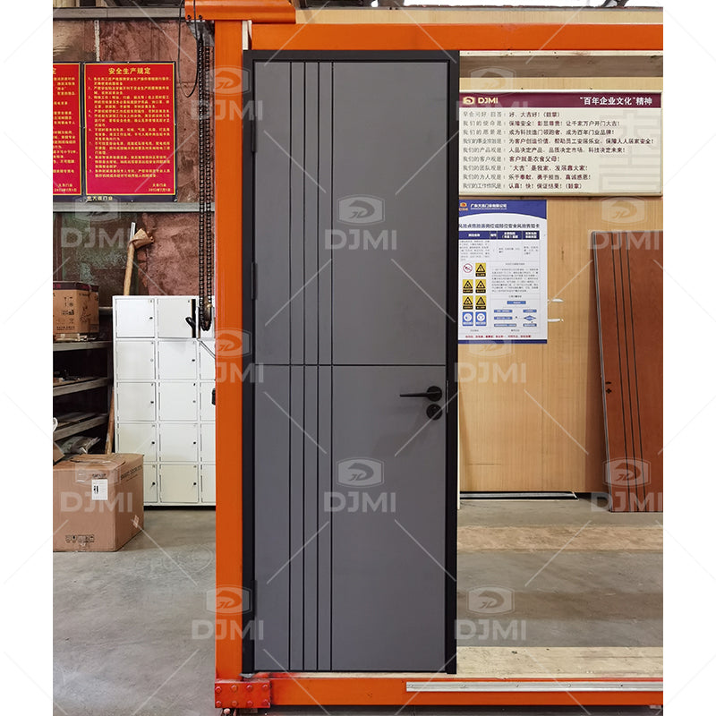 Custom Aluminum Wood Door Interior Wooden Door Apartment Room Plywood Door