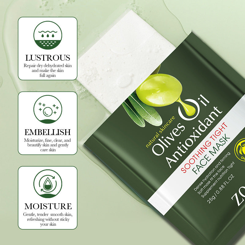 Olive Oil Mask25g ZOZU Hydrating Moisturizing Tablets for Cross-Border Wholesale - 图片 3
