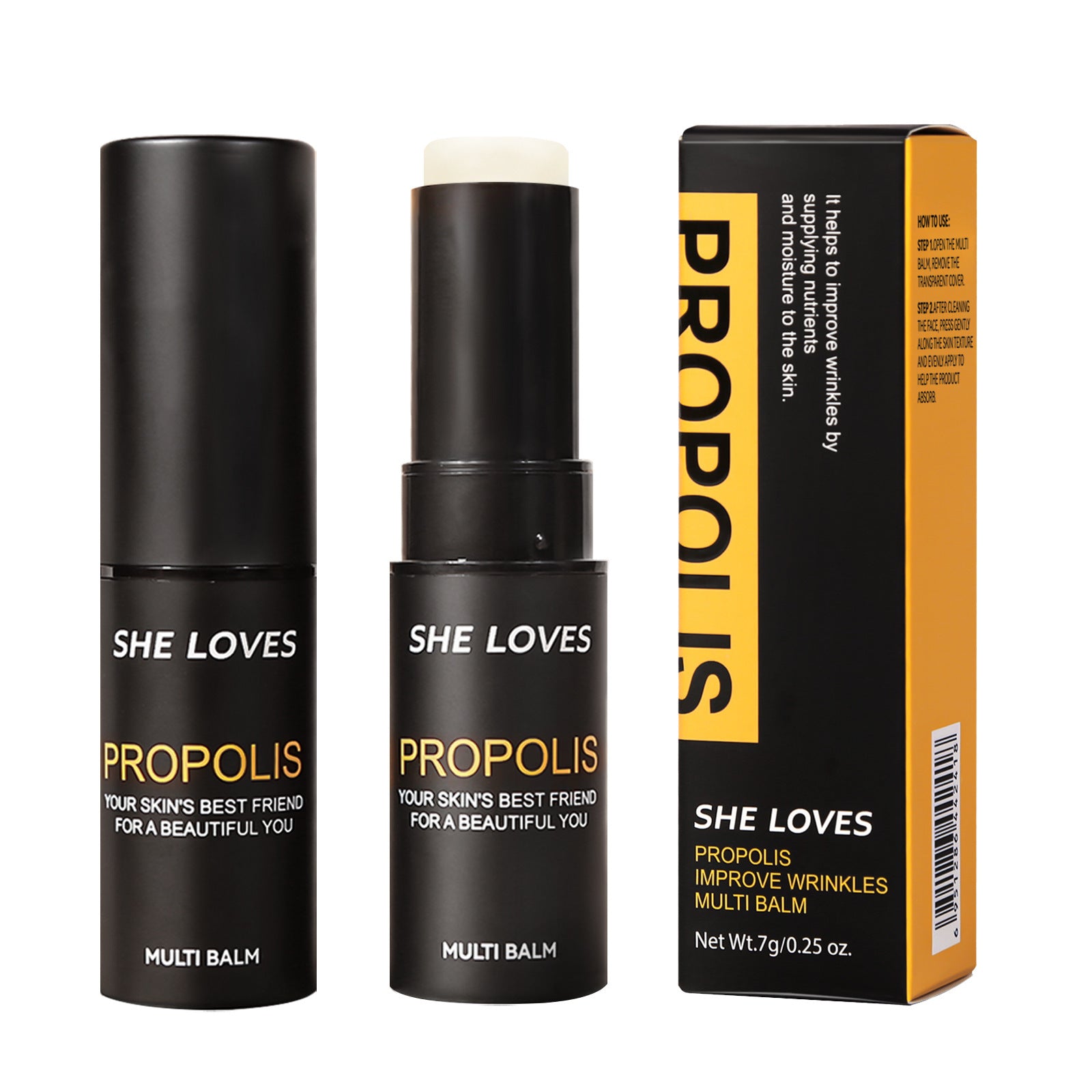 SHELOVES Propolis Anti-Wrinkle Essence Stick, Wrinkle-Reducing Stick, Neck Wrinkle, Eye Area Wrinkle Smoothing, Moisturizing, Skin Rejuvenation, Hydrating Stick - 图片 13