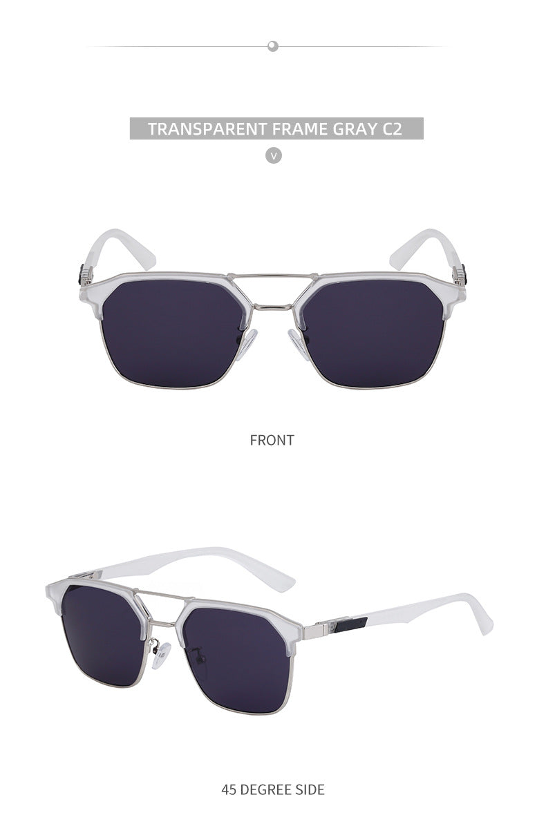 European and American Fashion Cat Eye Sunglasses for Men, Unique High-End Feel, Men's Driving Glasses Wholesale shades - 图片 22