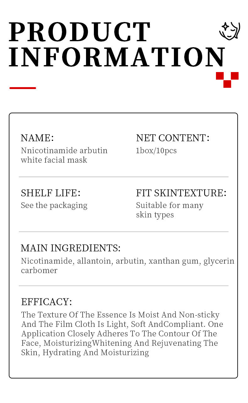 Niacinamide Arbutin Set SADOER Whitening, hydrating, and moisturizing skincare products wholesale - 图片 51