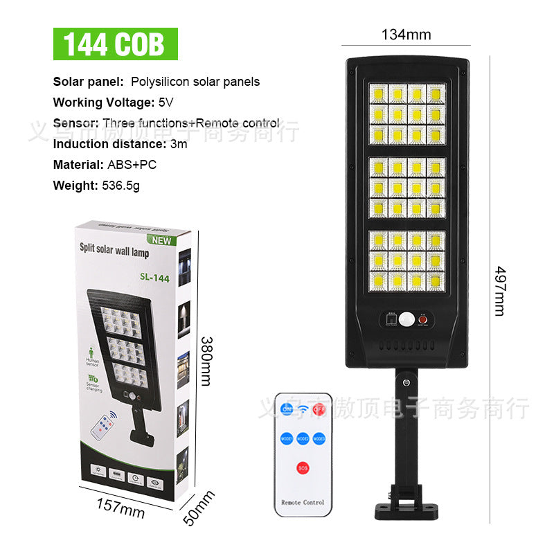 Outdoor Solar Lights LED Wall Lamp Human Body Induction Street Light Waterproof Garden Light Remote Control Courtyard Light Wall Lamp - 图片 5