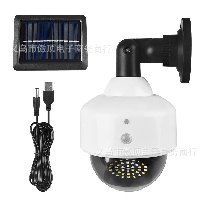 Simulated Surveillance Light Solar Garden Light Fake Camera Street Light Human Body Sensor Wall Light Split-Type Garden Light - 图片 3