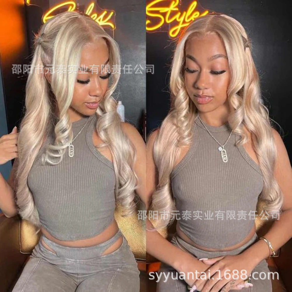 Highlight Honey Blonde Loose Wave Lace Front Wigs for Women - 图片 24