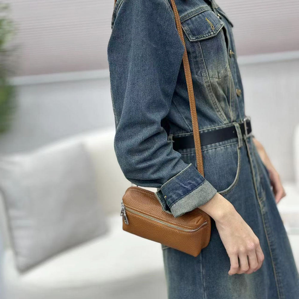 Compact and Exquisite Phone Bag for Women2025New Lightweight Simple Chest Bag Fashionable Portable Mini Crossbody Bag Small Bag - 图片 19