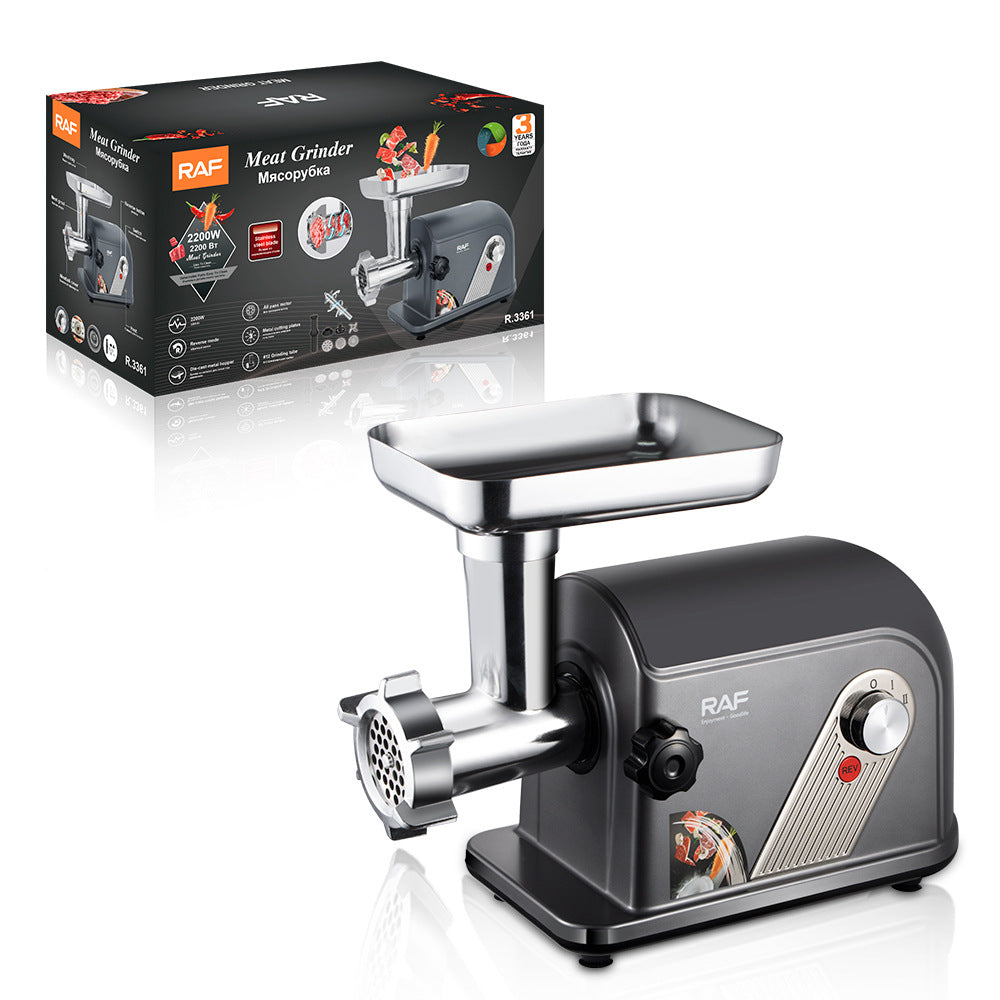 RAF European Standard 220v Household Small Meat Grinder 6-in-1 Blender R.3361 ABS+Electroplating - 图片 11