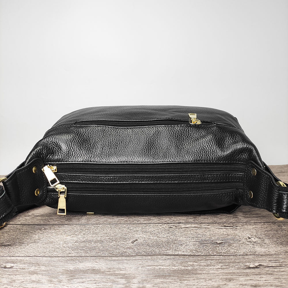 Guangzhou Shiling Genuine Leather Women's Bag for Middle-aged and Elderly Mothers, Multi-pocket Large Capacity Single Shoulder Crossbody Bag Trend - 图片 28