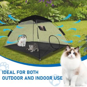 New Pet Tent Outdoor Large Space Thickened Mesh Tent Anti-Mosquito Cat Dog House Park Camping Tent