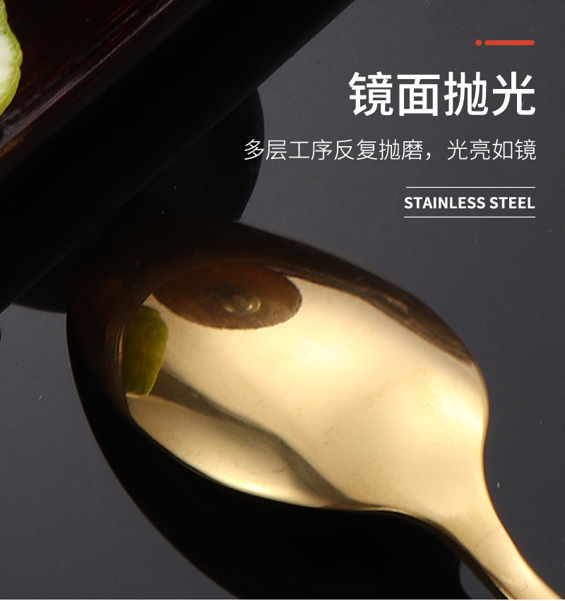 410Stainless Steel Tableware Hotel Restaurant Thickened Square Handle Knife Fork Spoon Set Western Food24Set of Steak Knives and Forks - 图片 36