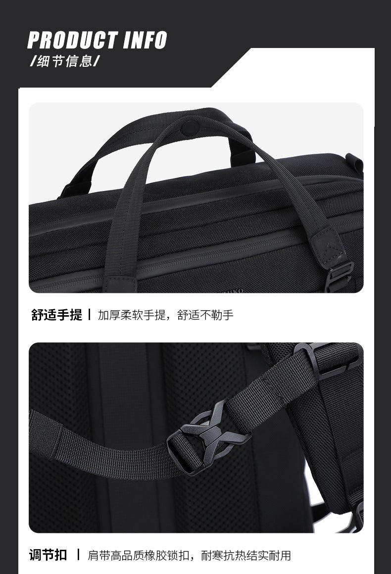 Business Computer Backpack Men's Multifunctional Large Capacity Waterproof Commuting Backpack Shoulder Portable Computer Bag - 图片 29