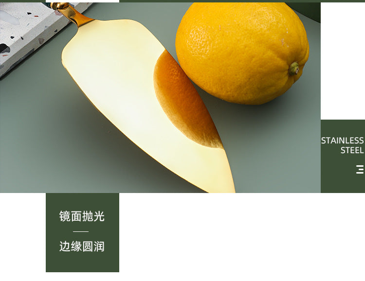 Ceramic Handle Stainless Steel Knife and Spatula Gift Set Creative Baking Tools Cheese Knife Butter Knife Cake Spatula Pizza Spatula - 图片 26