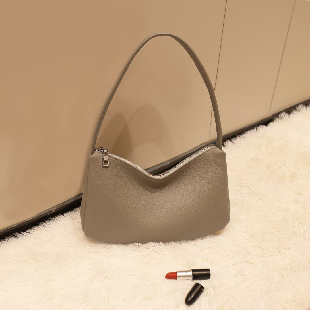 Guangzhou Luggage2025New Niche Simple Women's Bag Summer Versatile High-End Large Capacity Genuine Leather Underarm Bag - 图片 15