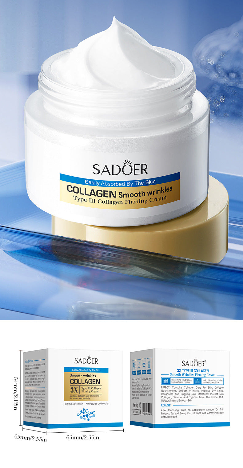 Cross-border Type III Collagen Wrinkle Cream60g Skin rejuvenation hydrating moisturizing face cream wholesale from foreign trade manufacturer - 图片 16