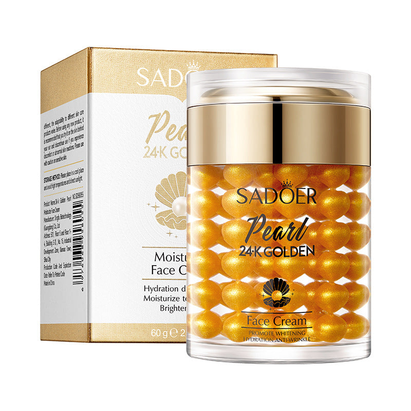 24K Gold Collagen Pearl Cream60g SADOER Hydrating and Moisturizing Face Cream Cross-Border Wholesale - 图片 5