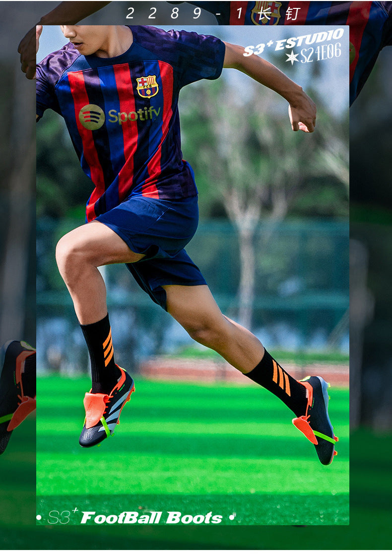 World Cup Football Shoes Men's New Style Grassland Competition AG Spike TF Broken Nails Adult Youth Student Sports Training - 图片 27