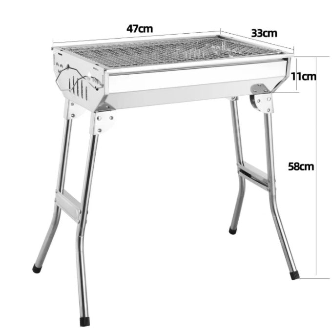 BBQ Grill Outdoor Smokeless Folding BBQ Rack Household Courtyard Charcoal Grill Portable Oven Outdoor Portable - 图片 16